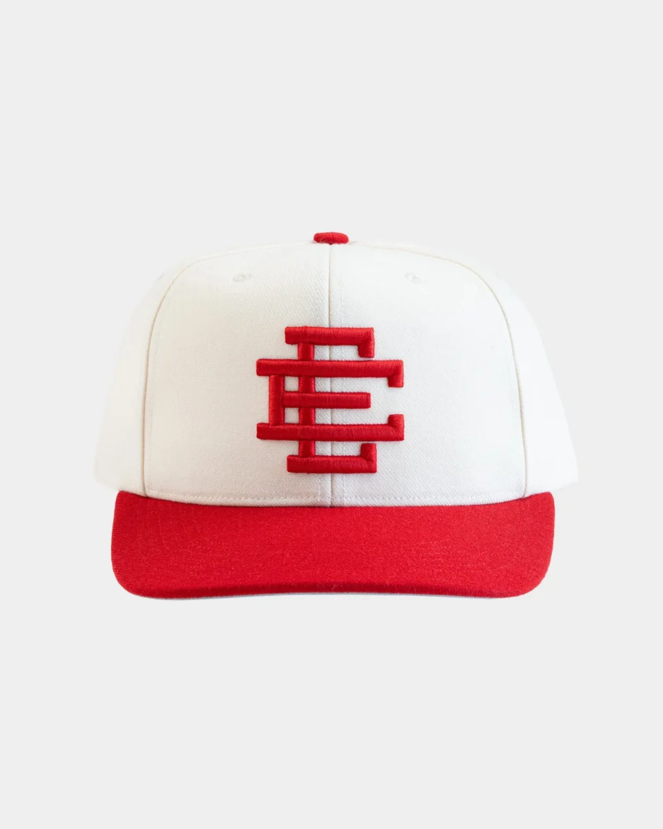 EE Hat White Red