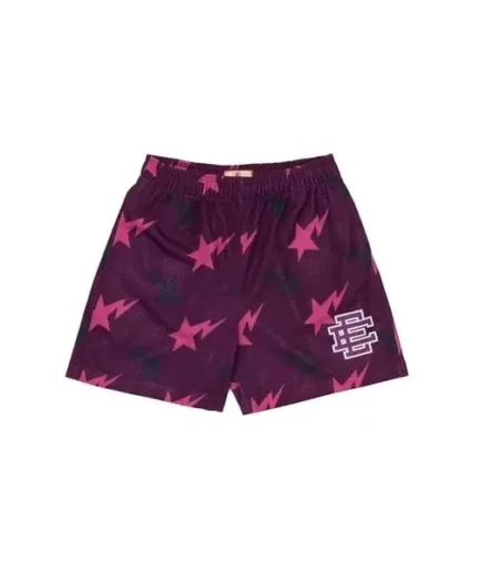Eric Emanuel Bape Shorts Purple