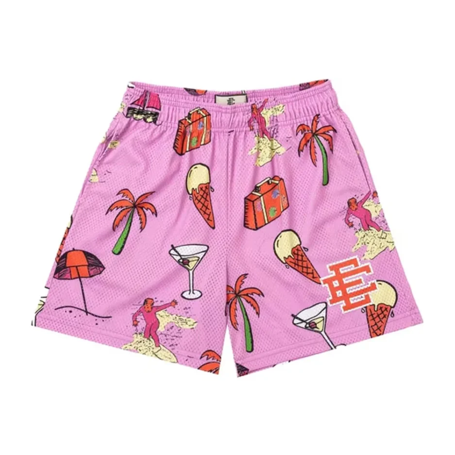 Eric Emanuel Camo Shorts Pink